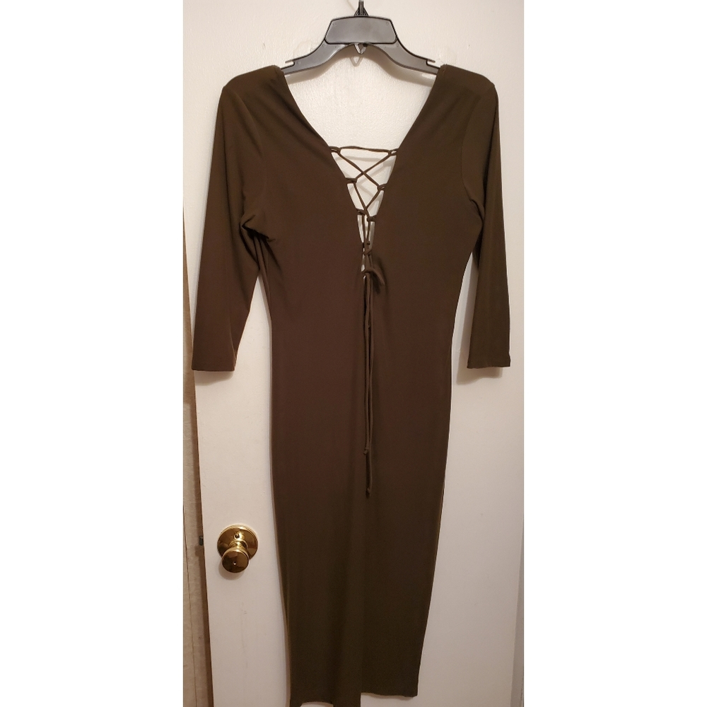 Boutique buy Olive Green Midi Dress